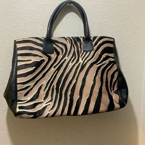 Varriale genuine leather handbag animal print multicolor made in Italy